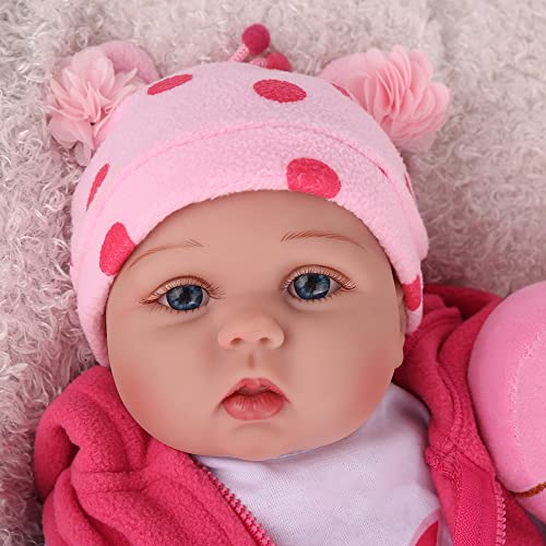 Charex Reborn Baby Dolls - 22 Inches Realistic Newborn Soft Vinyl Baby Dolls Toy For Kids Age 3+