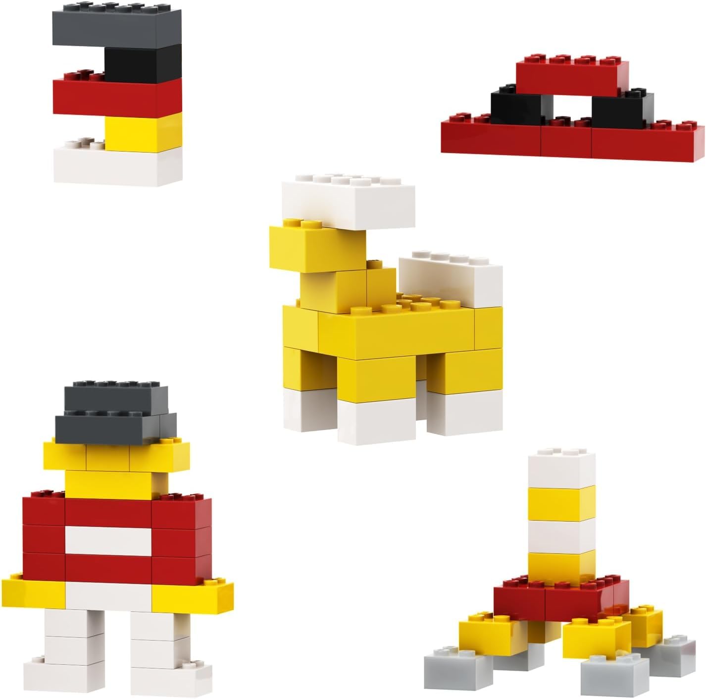 100 Piece Black Bricks Bulk, 12 Size Black Classic Building Blocks Bricks, Compatible With Lego Parts And Pieces(Color: Black)