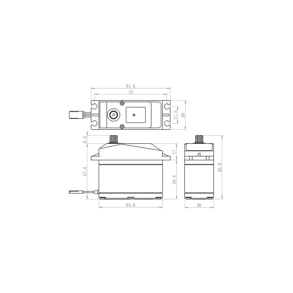 Savox 0.15/486 High Voltage 7.4V Servo (1/5 Scale)