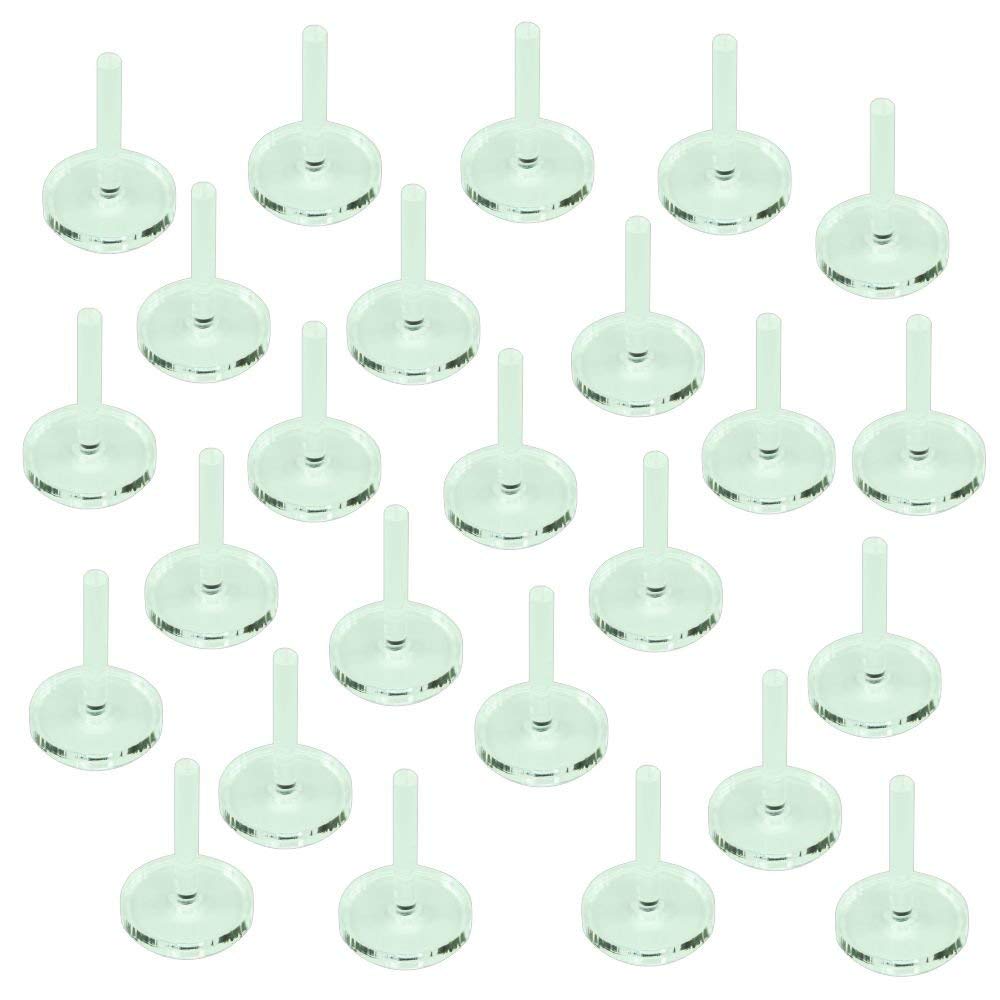 Litko Acrylic Flight Stands | Round | 3Mm Clear Circular Flight Base With Peg (20Mm)