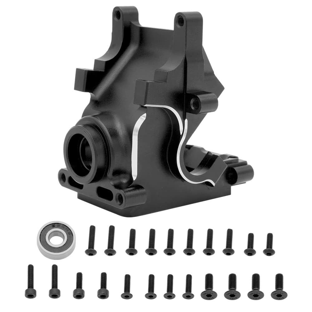 GLOBACT Aluminum Gearbox Case with Bearing and Mounting Screws Set Upgrade Parts for 1/8 ARRMA KRATON Typhon 6S Notorious 6S Out