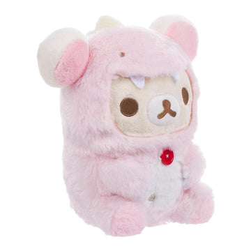 Korilakkuma San-X Original Plays With Dino Series Plush - Pastel Pink