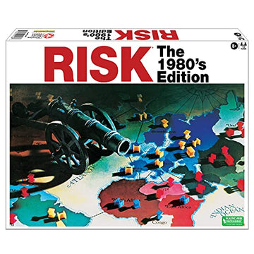 Winning Moves Risk 1980's Edition Board Game, Strategy for 2-6 Players, Multi-color, Original Artwork, Ages 8+