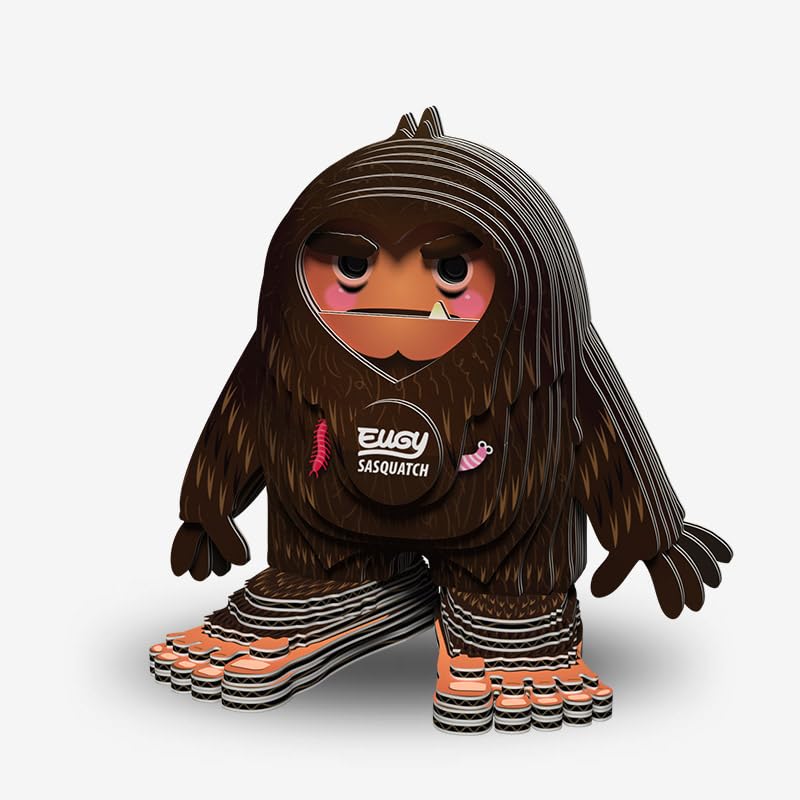 Eugy Sasquatch 3D Puzzle - 31 Piece Eco-Friendly Educational Toy Puzzle For Boys, Girls & Kids Ages 6+