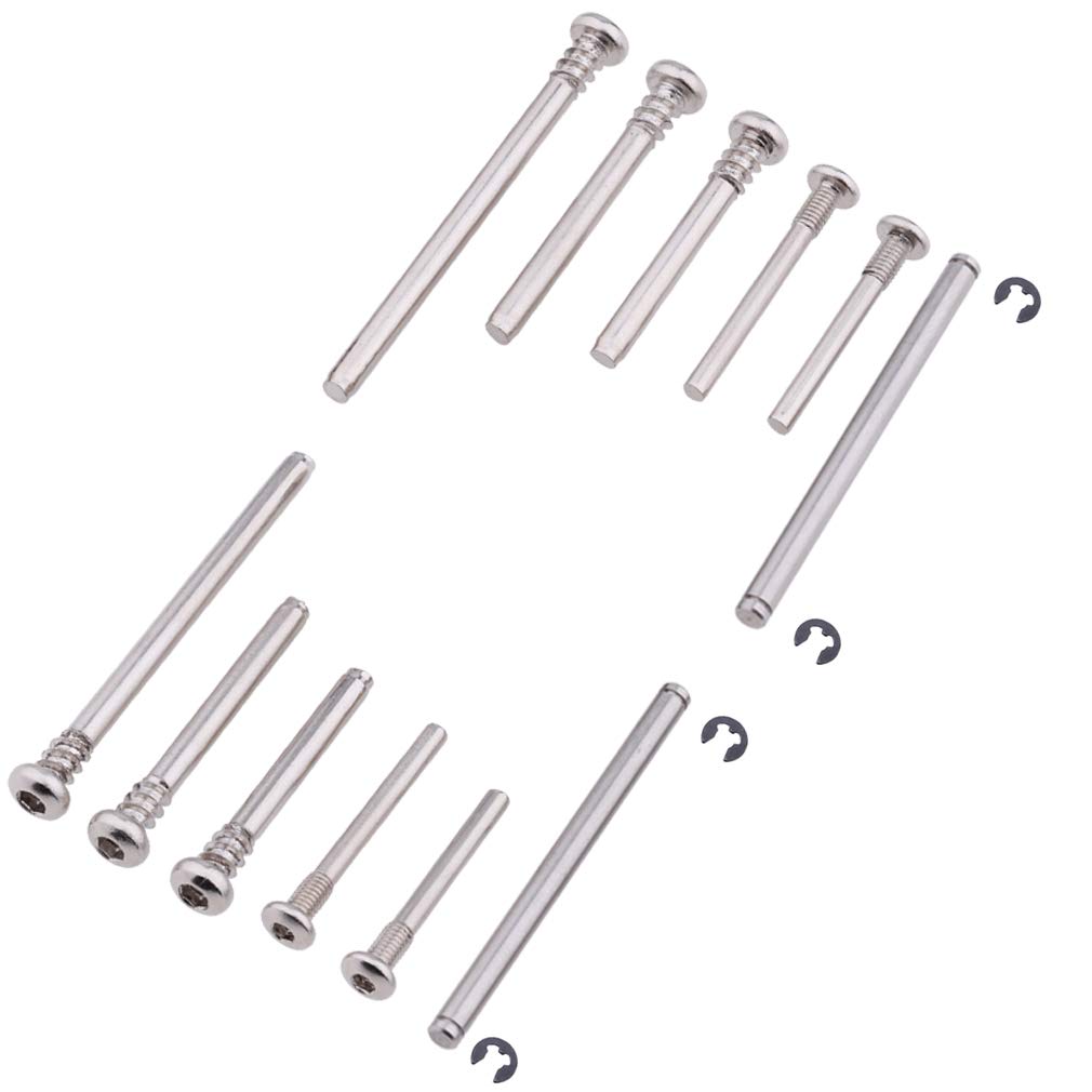 HobbyPark Complete Suspension Screw Pins Set for 1/10 Scale Traxxas Slash 2WD Rustler/Stampede/Bandit, Replacement of Parts 3640