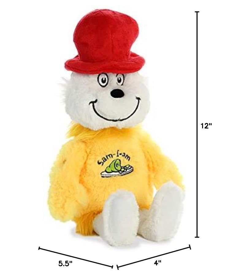 Aurora® Dr. Seuss™ Sam I Am Stuffed Animal - 12" Multicolor Polyester - Officially Licensed