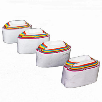 Ouermama 24 Pcs Mouth Coils Vomit Paper Multicolor Stage Magic Tricks Accessories Gimmick Funny Illusion Magic Props