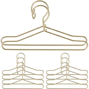 Toddmomy Doll Clothes Black Felt Hangers Mini Clothes Hangers 10Pcs Metal Doll Clothes Hangers Mini Doll Clothes Hanger Mini Doll Coat Hangers Accessories Doll Clothes Black Felt Hangers