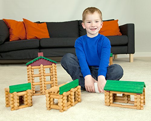 Lincoln Logs Collector'S Edition Village Set - 327 Real Wood Pieces, Ages 3+, Retro Building Toy For Boys/Girls, Creative Construction Game
