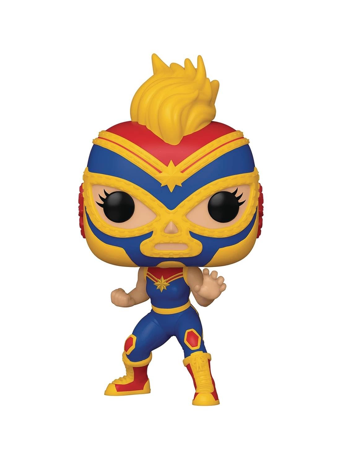 Funko Pop Marvel: Luchadores - Captain Marvel, Multicolor, Standard