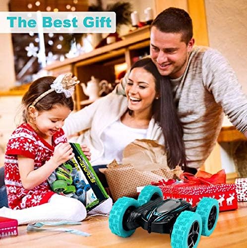 FREE TO FLY Remote Control Car: Double Sided 360Rotating 4WD RC Cars 2.4GHz Electric Race Stunt Toy Car Rechargeable Toy Cars fo