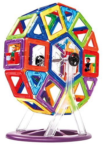 Magformers 63074 Creator Carnival Set - 46-Piece Magnetic Building Blocks & Tiles, Educational STEM Toy, Multicolor