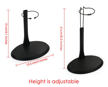 Ds. Distinctive Style 1/6 Scale Action Figure Display Stand Set (U And C Clips) For 12 Inch Action Figure, Adjustable Height (5 To 8 Inches)