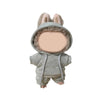 Doll Clothes for 17cm Dolls Clothing Outfit Casual Stylish Style Hoodies Clothes Set 17cm Doll Clothes No Doll (Grey)