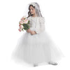Dress Up America Bride Costume For Girls - Princess Wedding Gown - Bridal Dress And Veil Dress Up Set For Kids (T2)