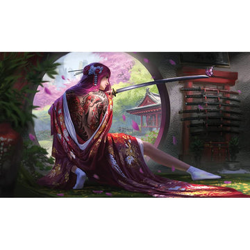 Fantasy North - Butterfly - TCG Trading Card Game Playmat and Mouse Pad - 24 x 14 inches - Perfect for Magic MTG Commander Pokem