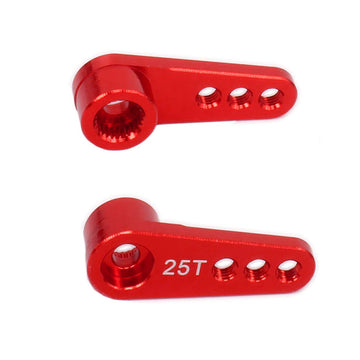 ShareGoo 2PCS Metal 25T Servo Horn M3 Threads Steering Arm Server Rocker Compatible with Futaba Savox Power HD HSP Servos Motor