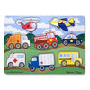 Melissa & Doug Vehicles Wooden Peg Puzzle (8 Pcs)