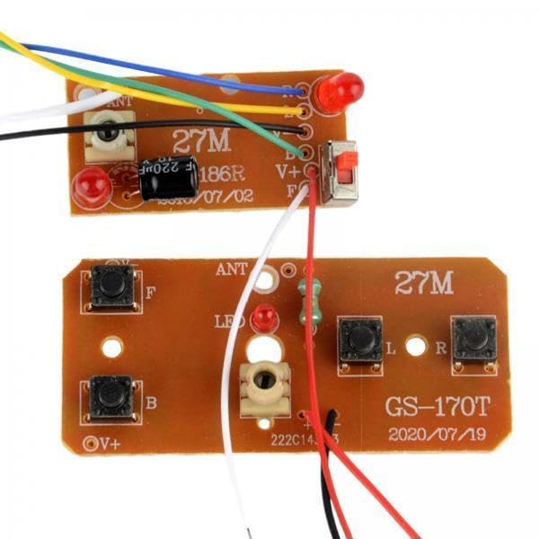 Merishopp 4X2Pcs Radio Transmitter And Receiver Board Kit For Crawler Rc Hobby Car Parts| Educational Toy For Kids | Fun & Learn