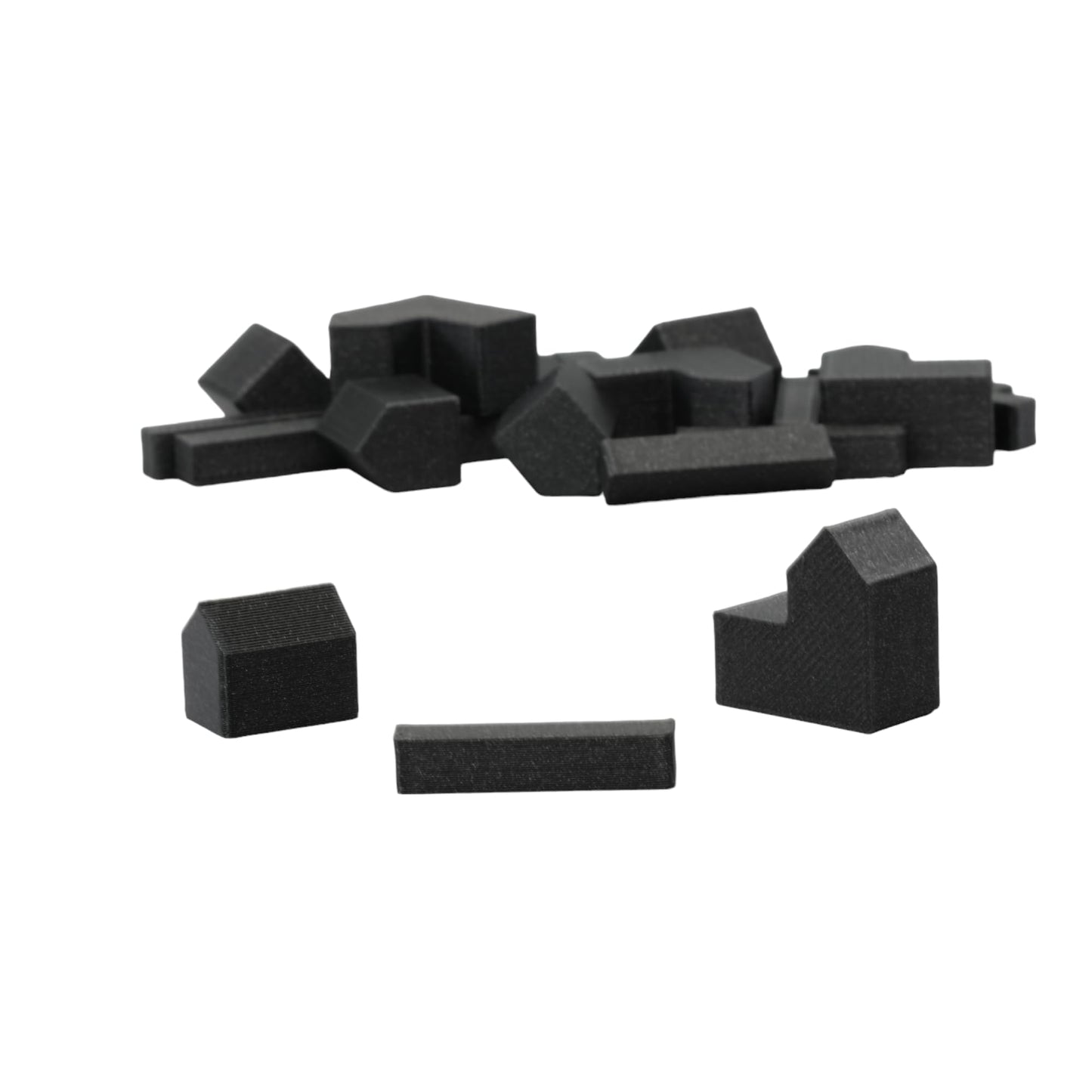 Bkprint3D Replacement Pieces For Catan Board Game | Settlers Pieces | 82 Colors | Base Set | (67_Galaxy_Black)