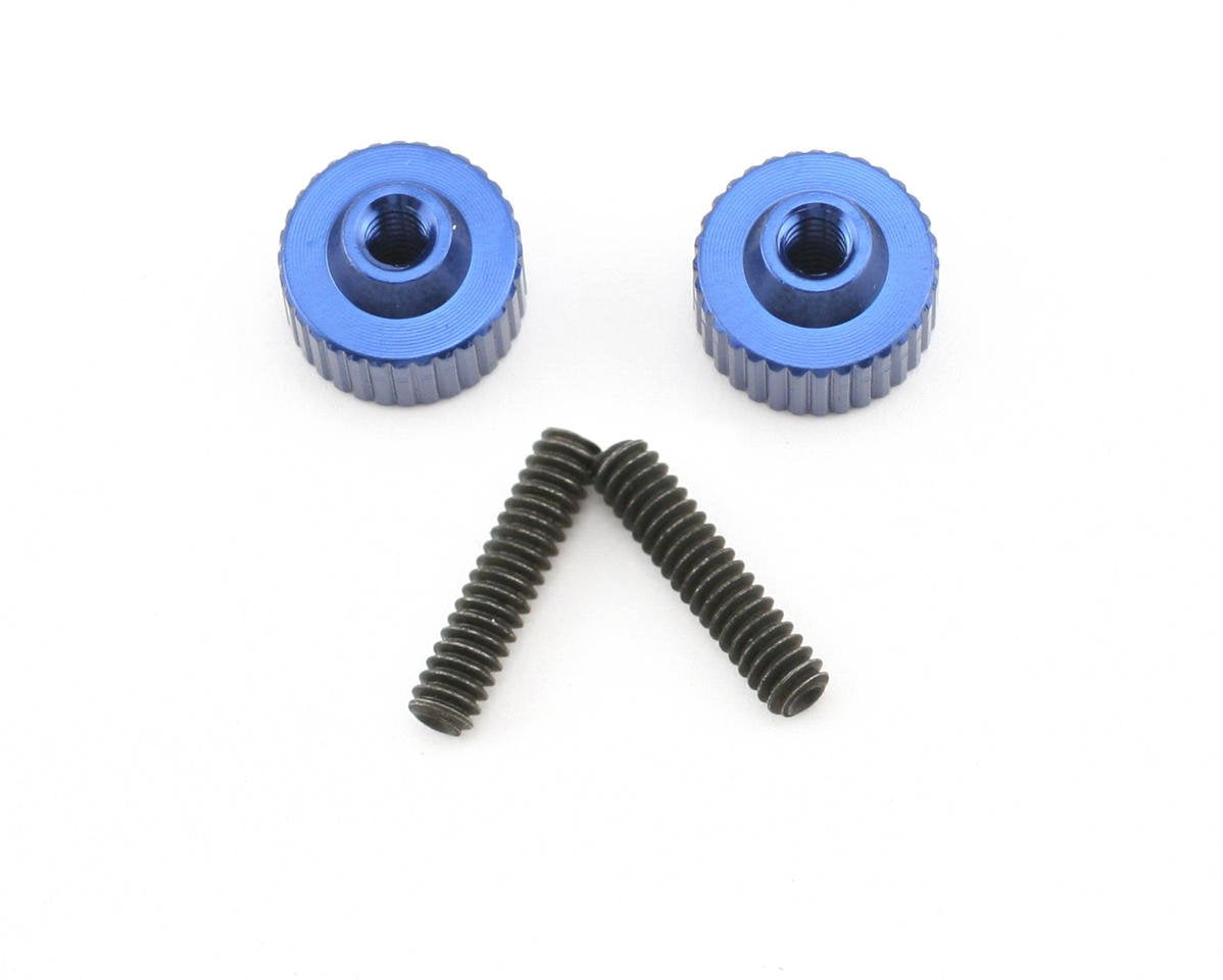 Team Associated 1787 Battery Strap Thumbscrews with Set Screws, Set of 2