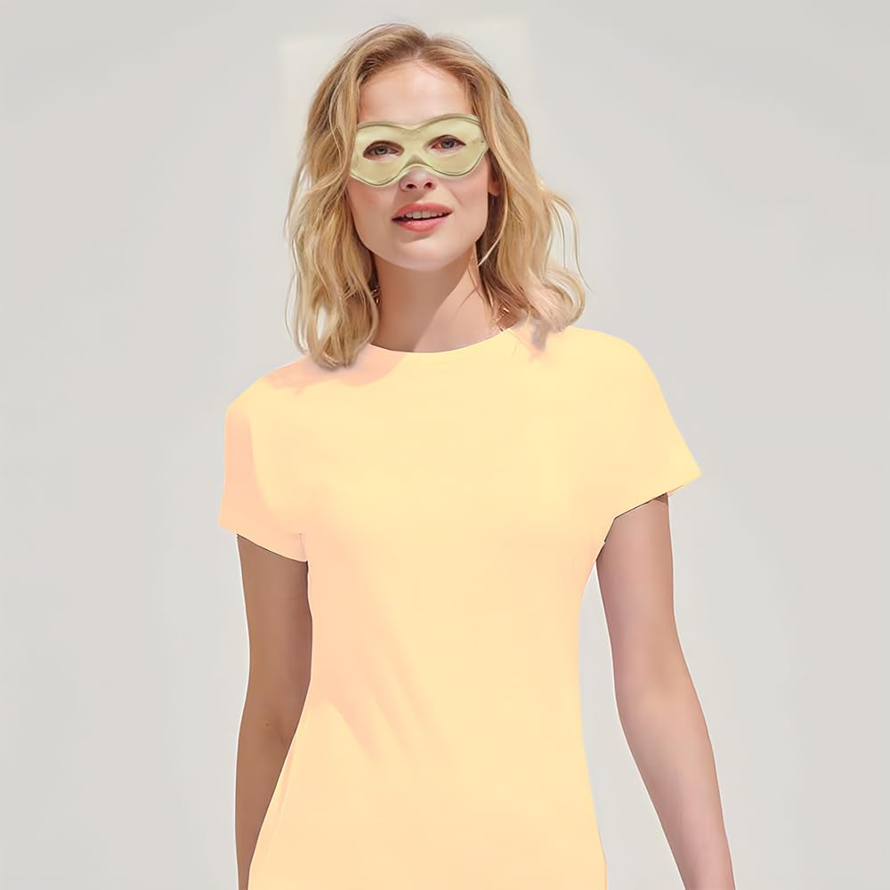 Vibrant Gold Plastic Superhero Mask (2.78'' x 8 .25'') 1 Pc - Ideal for Costumes & Parties