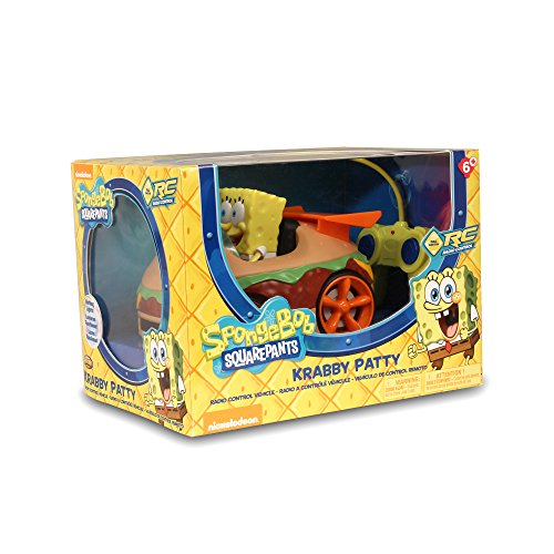 Nkok Remote Control Krabby Patty With Spongebob Vehicle