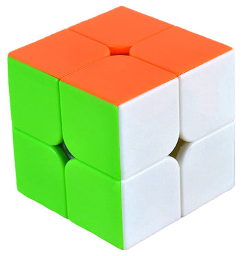 TANCH QIYI 2X2X2 Speed Cube - Colorful Plastic Magic Cube Puzzle for Kids & Adults (Model 43223-19677)