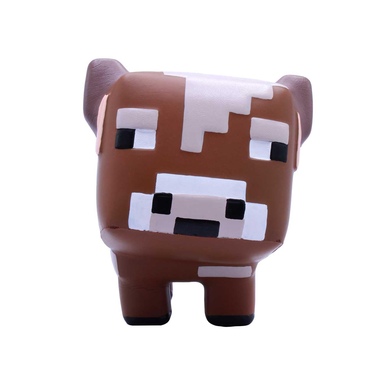 Minecraft Mega Squishme Series 4, Collectible Squishy Toy (Brown Mooshroom Cow)