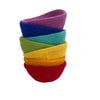 Rainbow Kids Felt Sorting Bowls - Set Of 7 Stacking Colors In Pretend Play, Party, Learning And Dcor - 100% Pure New Zealand Woo