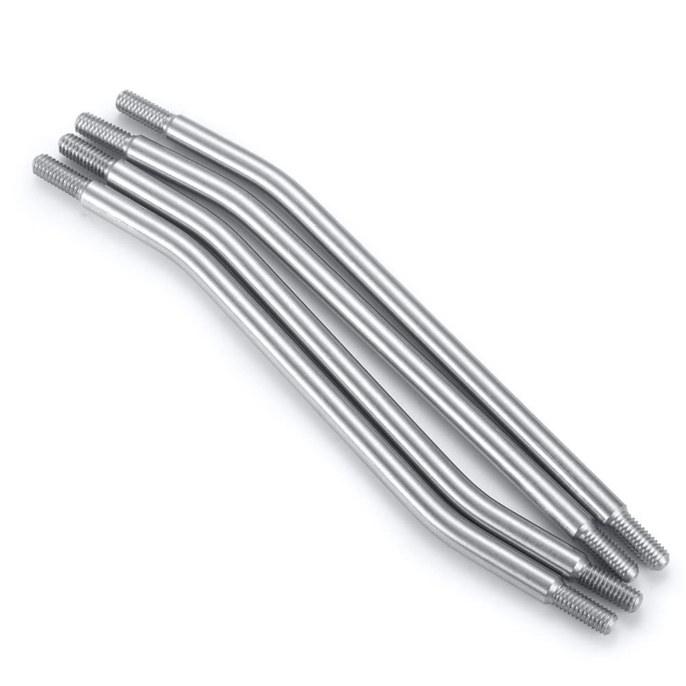 RCLIONS Stainless Steel Link Rod Linkage 324mm Wheelbase for TRX4 1/10 Crawler Car Upgrade Parts