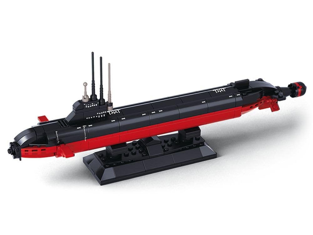 Sluban Building And Construction Blocks M38-B0391 Nuclear Submarine Building Block Construction Set (193 Bricks)