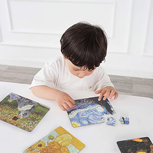 Yogeon 24 Pieces Starry Night Puzzle, Toddler Easy Puzzles For Kids Ages 3-5,4-6 Artist-An Intellectual Decompression Entertainm