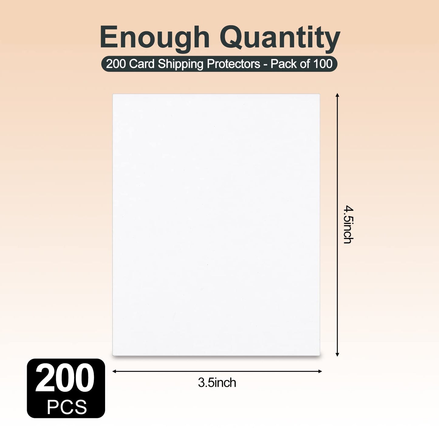 200 Pieces Trading Card Shipping Protectors 4.5 X 3.5 Inches Trading Card Packaging Cardboard Mailing Protector Trading Card Folders Mail Shipping Stiffeners, Cardboard Divider