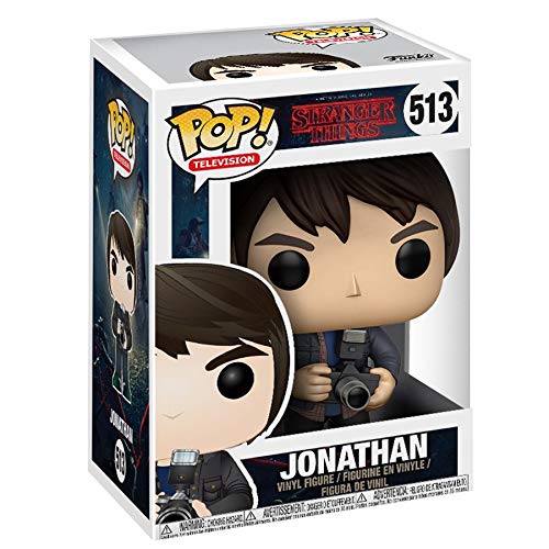 Funko Pop Stranger Things Jonathan with Camera Figure - 3.75" Resin Collectible - Original Color - Model 14426-PX-1VA
