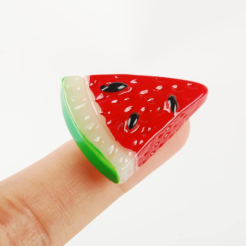 Nwfashion 112Pcs Miniature Decor Dessert Pastry Toy Food Cake Topper Scrapbooking Shoe Decoration Charms (Fruit)