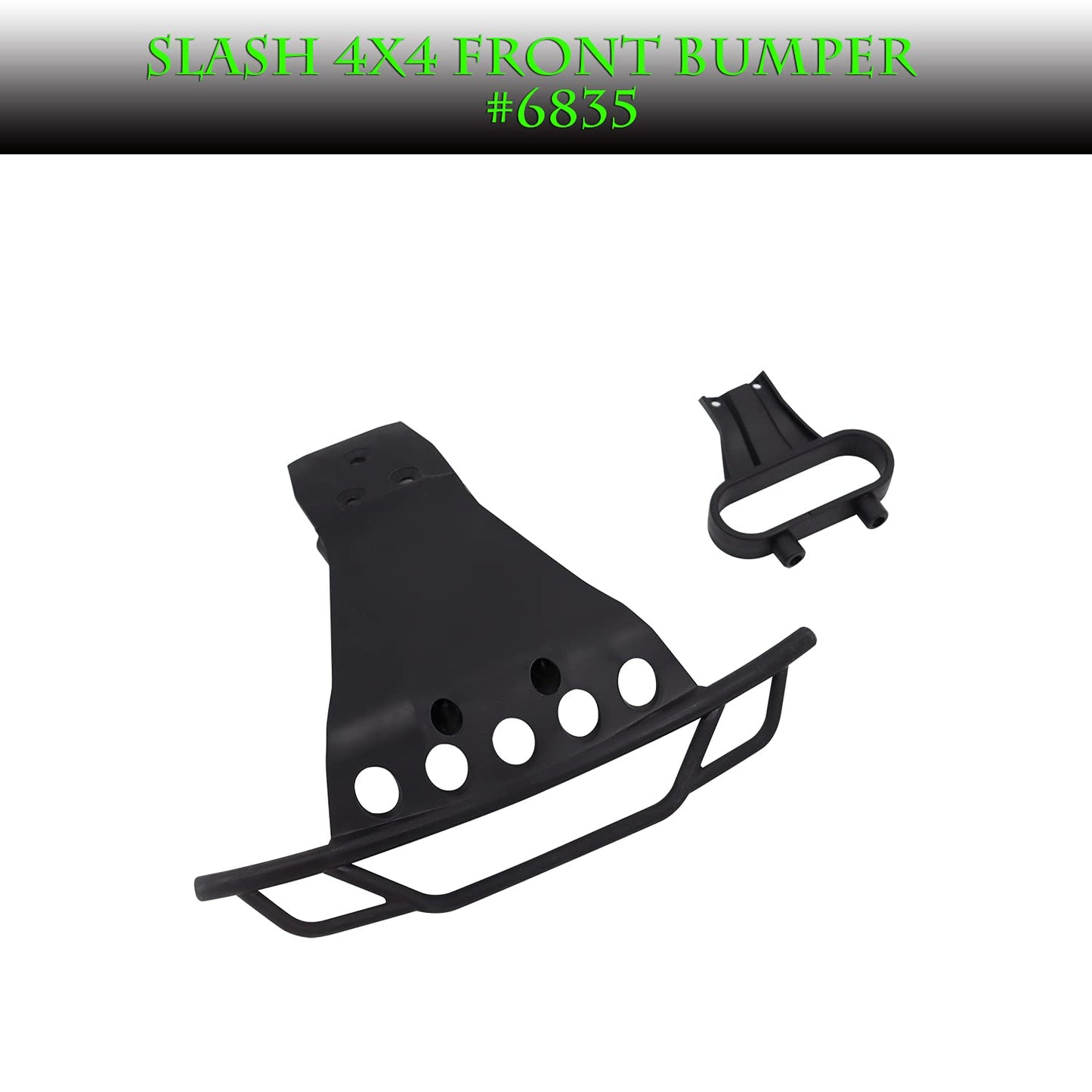 Bumpers Compatible with Traxxas Slash 4x4 1/10 Platinum Front #6835 & Rear #6836 Bumpers Skid Plate with Mounts
