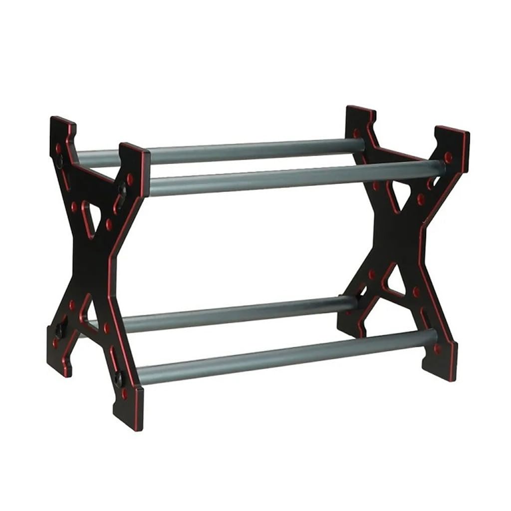 KingVal Metal Wheel Rim Tire Storage Rack RC Tool Kit Compatible with AXIAL SCX24 TRAXXAS TRX4M FCX24 1/24 1/18 1'' 1.1'' RC Cra