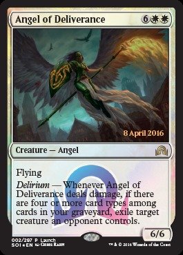 Magic The Gathering - Angel of Deliverance - Prerelease & Release Promos