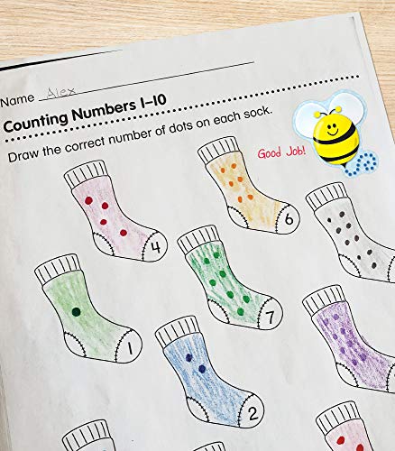 Carson Dellosa 72-Piece Bumble Bee Stickers for Kids Classroom Pack, Bumble Bee Classroom Stickers, Perfect for Incentive Charts