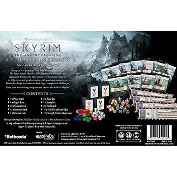 Modiphius Skyrim Adventure Game Expansion for 5-8 Players - Dungeon Crawling Strategy with Miniatures, Ages 14+, Multicolor