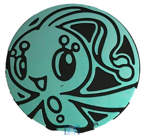 Manaphy Coin From The Pokemon Trading Card Game (Large Size) - Blue
