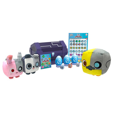 Pet Simulator Tech Treasure Chest Ultimate Bundle – 12" Black Plastic Chest, 11 Items, Model PS1820, Series 2, Includes DLC