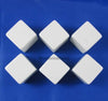 White D6 Blank 25mm Dice Set with Stickers (6)