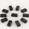 Yujhitp 500 Piece Black Bricks Bulk, Black 2X4 Building Bricks Flat, Compatible With Lego Parts And Pieces: 2X4 Black Bricks(Col