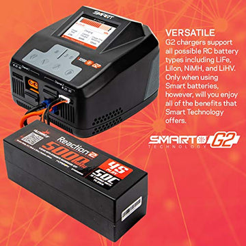 Spektrum S2200 G2 AC 2x200W Smart Charger, SPMXC2010, Black