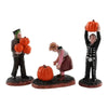 Lemax - Spooky Town Pumpkin Pickers - Set Of 3 Whimsical Orange Halloween Collectible Figurines