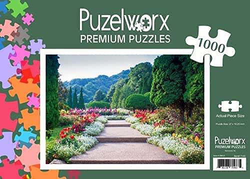 Puzelworx 1000 Piece Jigsaw Puzzle Educational Puzzle Family Game Gift For Adults And Kids (Garden Path)