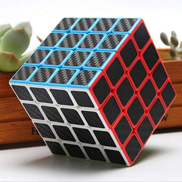 Cfmour Original Speed Cube 4X4X4, Fast Magic Cube For Kids, Smooth Carbon Fiber Cubes, Puzzle Toys