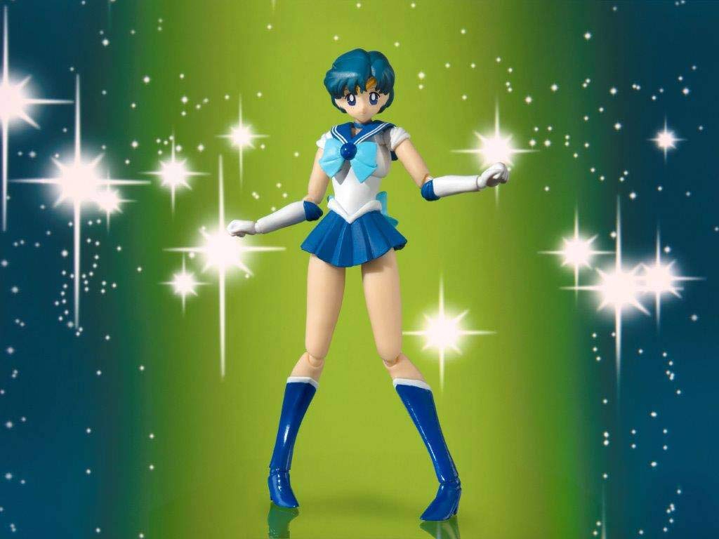 Tamashii Nations Sailor Mercury -Animation Color Edition- Pretty Guardian Sailor Moon, Bandai Shii Nations S.H. Figuarts , Aqua